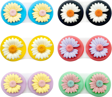 Kontaktlinsenbehälter Gänseblümchen