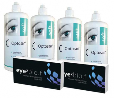 Eye2 BioF Kontaktlinsen mit Optosan Soft Kombipaket